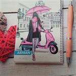 دفتر 80 برگ سیمی آرمان